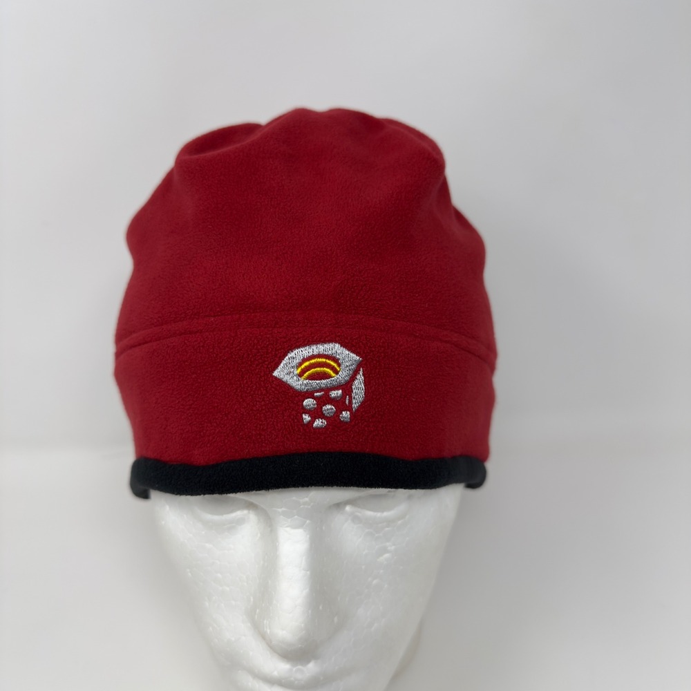 Mountain Hardwear AirShield Fleece Beanie Hat Red Black Mens Womens OSFM